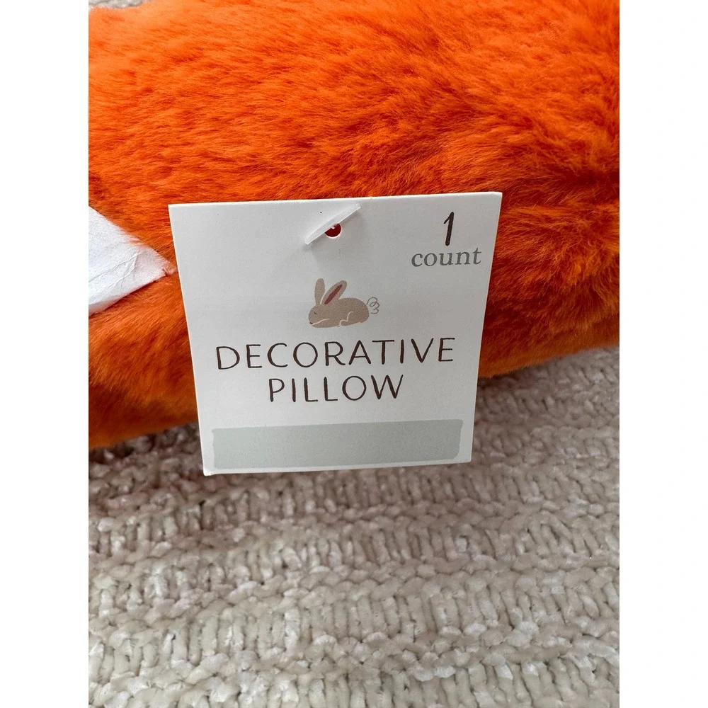 Target Carrot Decorative Pillow Plush Easter Stuffed Animal 19in Orange Kids Toy
